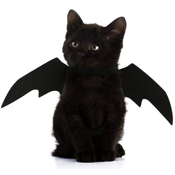 UKCOCO Cat Wings Bat Wings Black Felt 1 Piece Smooth Lines