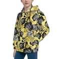 thumbnail image 2 of Lsque Orchids Flowers Patten Youth Hoodie Sweatshirt Pullover with Kangaroo Pocket Boys and Girls Hoodie Warm Hoodie for Kids-Large, 2 of 6