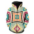 thumbnail image 1 of Sudadera con capucha y cremallera para hombre, diseño de mapa de tribus primitivas étnicas, primavera, con estampado 3D, informal, gran oferta 2024, 1 of 6