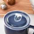 thumbnail image 2 of Ceramic Soup Bowls with Handle and Vented Lid, 32oz Large Wide Soup Mugs with handles, Soup Cups for Ramen, Pastas, Salads, Cereals, Microwave and Dishwasher Safe - (Gray), 2 of 14