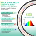 thumbnail image 3 of Grow Light LORDEM 10 LED de espectro completo de 160 LED para plantas de interior, 3 of 7