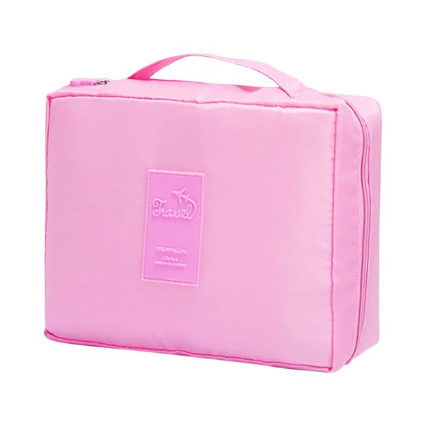 Neceser portátil con compartimentos para artículos húmedos y secos | Organizador de artículos de aseo de viaje de gran capacidad para mujer | Estuche impermeable para piscina, gimnasio, escuela y