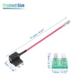 thumbnail image 3 of Unique Bargains 5 Set Universal Car Fuse Tap and Circuit Adapters 12V with 30A Standard Blade Type Fuses, 3 of 8