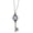 White, variant on Unique Vintage Style Moonstone/Black Stone Crystal Skull Key Necklace Jewelry