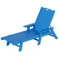 thumbnail image 6 of Afuera Living Outdoor HDPE Plastic Reclining Chaise Lounge in Pacific Blue, 6 of 6