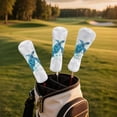 thumbnail image 5 of Yuyamidu Blue Sea Turtle Golf Ball Golf Club Headcover Waterproof Golf Head Protective Cover PU Leather Driver Fairway Wood Hybrid Head Cover, 5 of 7