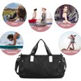 thumbnail image 2 of Bolsa De Ejercicios Bolsa De Ejercicios Oxford Fitness Bag Bolsas de gimnasio portátiles de gran capacidad para hombres y mujeres (negro), 2 of 7