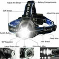 thumbnail image 5 of Rechargeable LED Headlamp 3 Modes Zoomable Headlight with Battery and Charger for Camping Hiking Working, 5 of 10