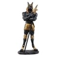 thumbnail image 2 of Muscular Dark Anubis Statue Egyptian Deity of Afterlife and Mummification 11"H, 2 of 8