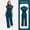 Caribbean, variant on Women's Scrub Jumpsuit - Mandarin Collar & Adjustable Drawstring Waist, Comfortable Nursing Uniform