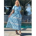 thumbnail image 4 of Vestido GRACE KARIN de verano con estampado floral en A para mujer y bolsillo, 4 of 8