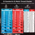 thumbnail image 3 of Calibre identificador de tornillos y tuercas HONTAITUO 62 con 12 brocas, 3 of 7