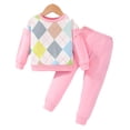 thumbnail image 3 of KYAIGUO Toddler Baby Boys Girls Spring Fall Clothes 2PCS Outfits Long Sleeve T-Shirt Tops+long Pants Two Piece Set Kids Unisex Outfits for 18 Months-6 Years, 3 of 9