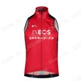thumbnail image 5 of Chaleco cortavientos del equipo Ineos Grenadier 2024, color rojo y naranja, para ciclismo, ligero, resistente al viento, sin mangas, para ciclismo de montaña, 5 of 5