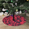 thumbnail image 2 of FMSHPON Red Urban Horizontal Camouflage Xmas Christmas Tree Skirt Stand Mat for Holiday Party Decoration Indoor Outdoor 48 inches, 2 of 3