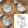 thumbnail image 2 of Multipurpose Black Triangles Coffee Cup Storage Rack Portable Accessory for Home Kitchens Supplies and Break Room, 2 of 4
