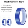 thumbnail image 3 of Uxcell Blue Heat Tape, 2 Rolls 25mmx33m 108ft High Temperature Heat Resistant Tape for Sublimation, 3 of 6