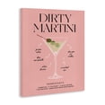 thumbnail image 2 of Stupell Industries Contemporary Dirty Martini Pink Recipe Canvas Art, 16 x 20, by Lettered and Lined, 2 of 8