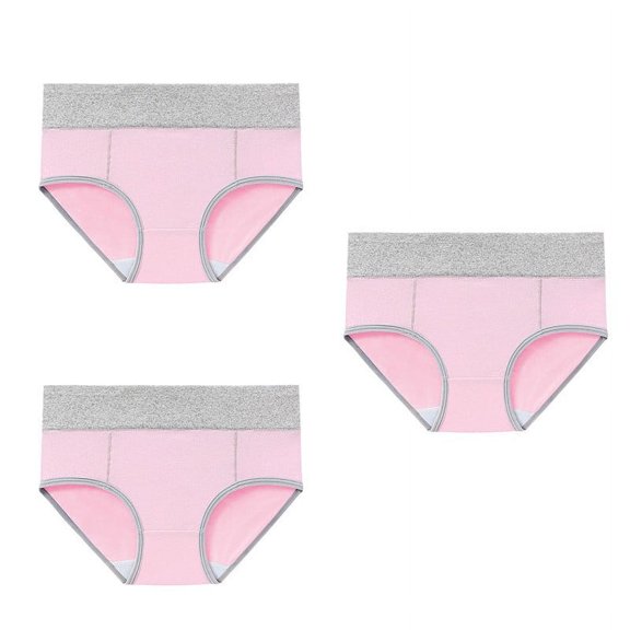 XMMSWDLA Womens Cotton Underwear High Waist Full Coverage Briefs Soft Breathable Postpartum Panties Stretch Underpants Pink 5XL Womens Briefs