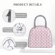 thumbnail image 4 of Balery Flamingo On Checkered Bolsa de Almuerzo para Mujeres, Caja de Almuerzo, Bolsa de Almuerzo Pequeña Impermeable, Tote de Almuerzo Reutilizable con Gran Capacidad, 4 of 6