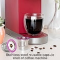 thumbnail image 3 of sweethay Filtro de café reutilizable de acero inoxidable, cápsulas rellenables, filtro de malla de vaina, repuesto para cafetera Type3, 3 of 6