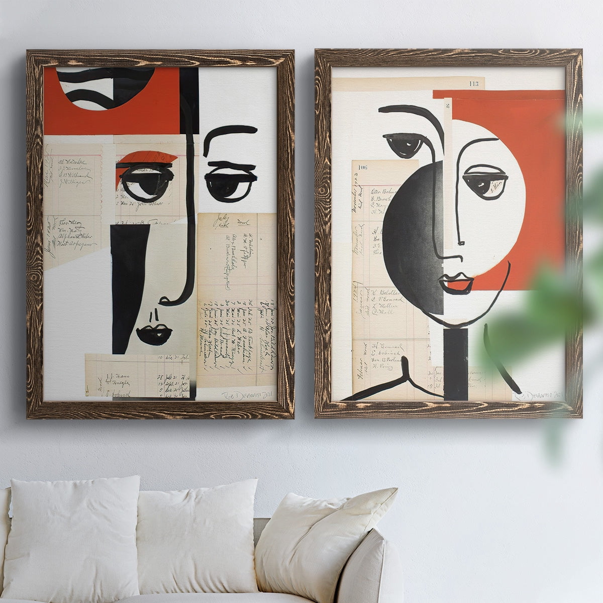 Faces of A Century III - Premium Framed Canvas 2 Piece Set - Ready to Hang
