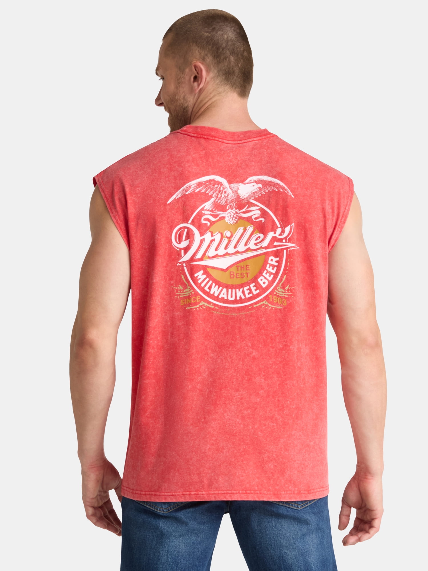 Miller Men's and Big Men's Graphic Muscle Tank Top, Sizes XS-3XL