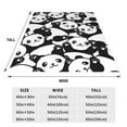 thumbnail image 3 of Honeii Seamless Pattern Cute Panda Print Fleece Blanket - Throw Blanket for Bed, Sofa, Couch, Camping, and Travel , Microplush Ultra Soft Warm Blanket-60"x50", 3 of 7