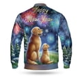 thumbnail image 2 of Happy New Year Golden Retriever Family Cheer Winter Midnight Firework All Over Print 3D Baseball Jacket Goldens Dog Lover Gifts Idea Bomber Jacket Softball - 02025, 2 of 6