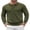 Army Green, variant on Men's Polo Shirt Slim Fit Long Sleeve Button Down Collar Soft Touch Knit Fabric