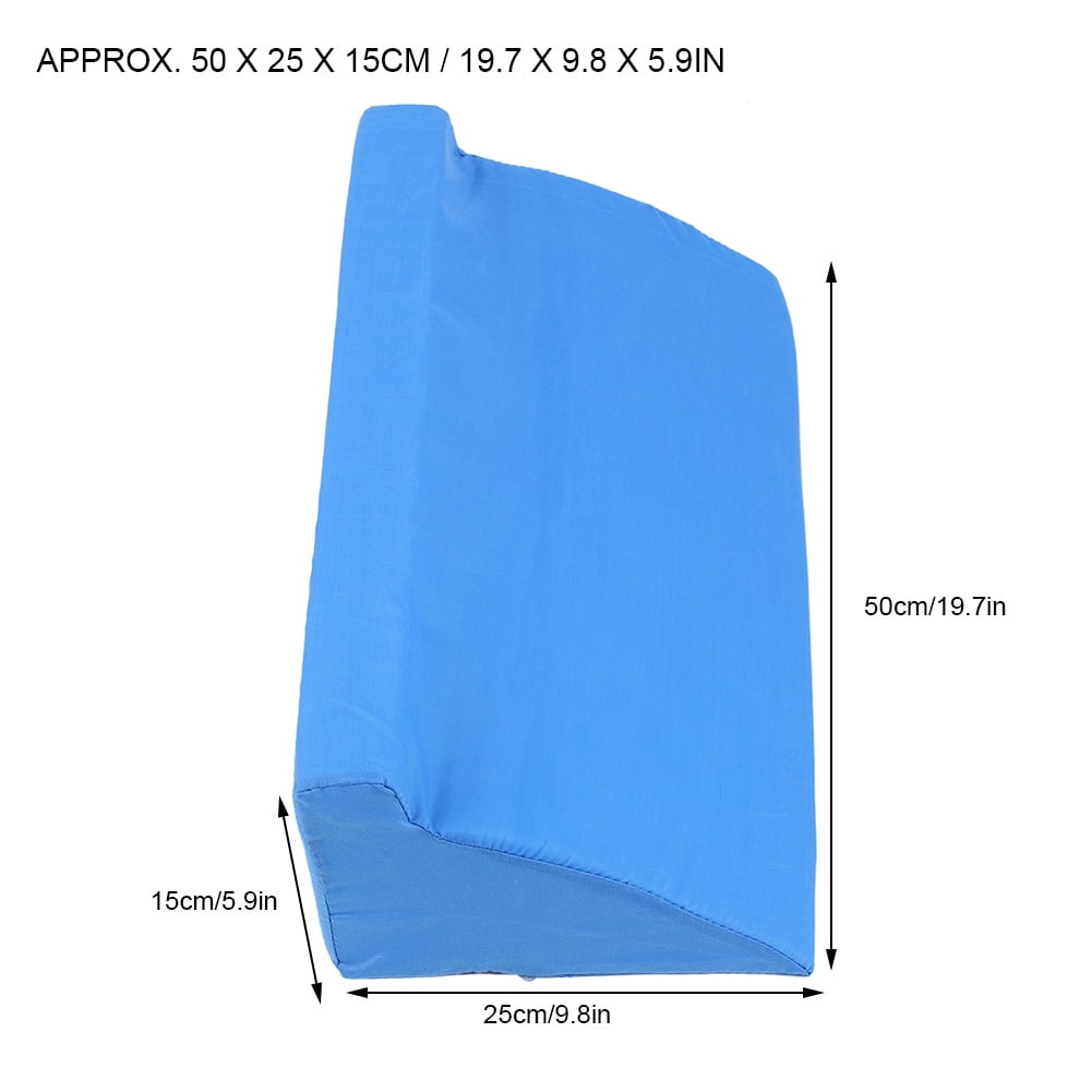 Foam Wedges for Positioning, Pillows Bedridden Bed Sores Turning Wedge Triangle Long Incline Pillow for Sleeping Pressure Sore Cushion Wedge Body Pillow[Blue]