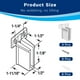 thumbnail image 2 of Hufopik Paquete de 4 soportes de extremo de estante de alambre diseñados para estanterías de alambre Closetmaid Soportes de montaje en pared para estantes Tornillos de armario incluidos Clips de estan, 2 of 5