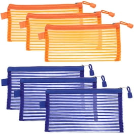 24pcs Mesh Zipper Pouch Bags A3 Extra Large Document Bag with Label Pocket, 1