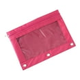 thumbnail image 2 of Fmbmuo 3 Hole Pen Pouch - Clear Oxford Fabric Pencil Pouch, 9x7 Inch college Organizer (Assorted Colors), 2 of 5
