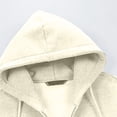 thumbnail image 4 of Oversized Sweatshirt For Men Full Zip Up Winter Cotton Solid Color Hoodies Heavyweight Hooded Jacket With Pocket, 4 of 8
