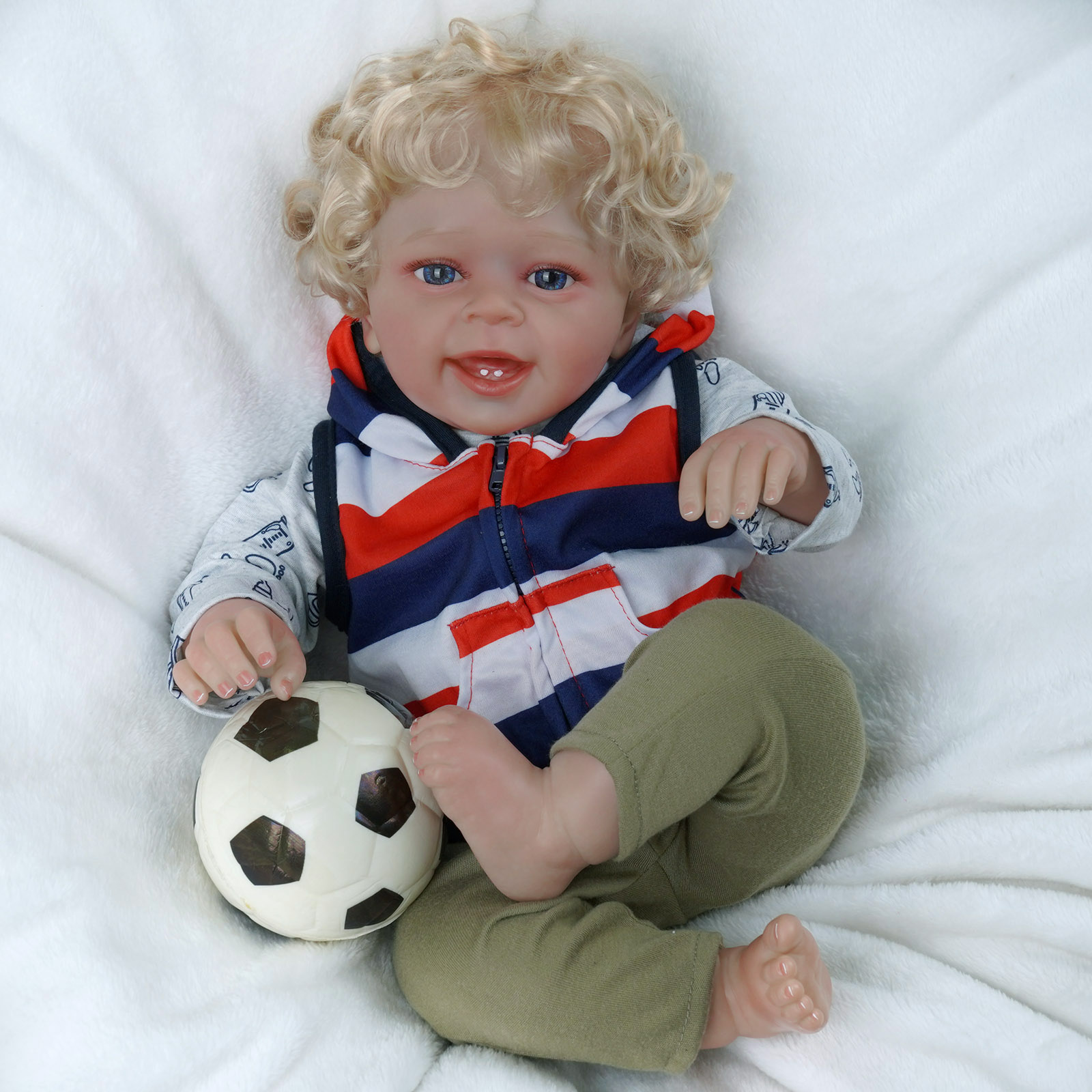 JIZHI Lifelike Reborn Baby Dolls 18 Inches Realistic Newborn Baby Dolls