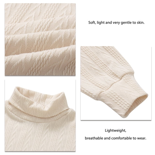 Robe pour Femmes, Robe une Pièce en Tricot Lavable en Machine Manches Longues pour l'Hiver Kaki, Rouge Vin, Noir, Abricot