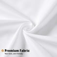 thumbnail image 5 of Extra Long Shower Curtain Liner, White Shower Liner Fabric with Plastic Hooks, Waterproof Bath Curtain Liner Polyester Soft Lightweight, 72 x 84 Inches, Washable, 5 of 6
