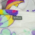 thumbnail image 4 of Hallmark Dream In Color Unicorn Super Soft Blanket in White, 50" x 60", 4 of 5