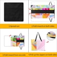 thumbnail image 3 of Cute Colorful Flower Waterproof Picnic Blanket with Foldable Zipper, Suitable for Outdoor Use, Suitable for Travel, Camping, Beaches, Parks, Grasslands, Picnic Blanket Accessories, 3 of 7