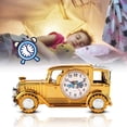 thumbnail image 3 of Reloj despertador de escritorio multifunción Reloj despertador de coche clásico vintage Regalo (Oro), 3 of 8