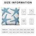 thumbnail image 5 of HENGT  Blue Ocean Starfish Decorative Pillow Cover Sea Animal Theme Pillowcases Cushion Cover Square Throw Pillow Cover for Couch Sofa Bed Living Room Bedroom, 5 of 5