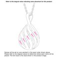 thumbnail image 4 of Personalized Planet Engraved 3-D Teardrop Pendant Necklace, 4 of 5