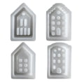 thumbnail image 1 of 4 Uds. Portavelas Casa Molde Silicona Fundición Resina para Del Regalos, 1 of 3
