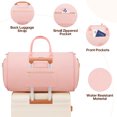thumbnail image 4 of MIUSSE Convertible Garment Bag for Travel 2-in-1 Garment Duffle Bag 60L Carry On Garment Weekender Bag Hanging Suitcase Suit Travel Duffel, 4 of 7