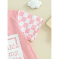 thumbnail image 6 of Bagilaanoe 2pcs Toddler Baby Girl Shorts Set Short Sleeve Letter Print T Shirt Tops + Shorts 6M 12M 18M 24M 3T Kids Casual Summer Clothes, 6 of 8