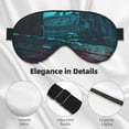 thumbnail image 4 of Cauagu Lost Golden Key Print Sleep Eye Mask, Blindfold Eye Sleep Shade Cover with Elastic Strap/Headband Eye Cover Eyeshade for Night Sleeping/Travel Nap, 4 of 7