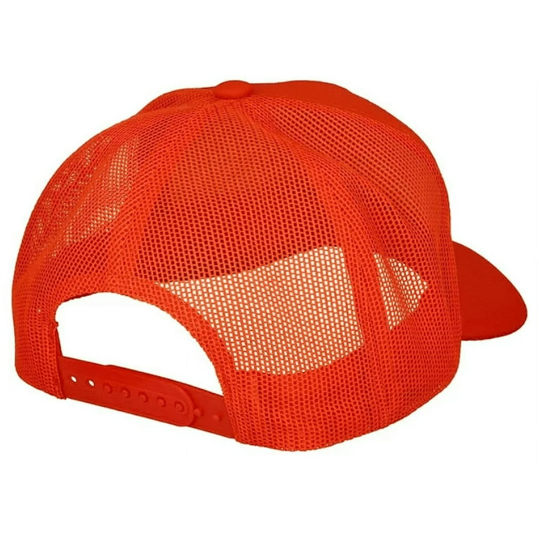 Bass Pro Shops Trucker Hat - Mesh Cap - Adjustable Snapback Closure - Great  for Hunting & Fishing - Bright Orange 