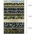 thumbnail image 2 of Wrapables Decorative Gold Foil Washi Tape Box Set for Arts & Crafts, Scrapbooking, Stationery, Diary (10 Rolls), Midnight, 2 of 7
