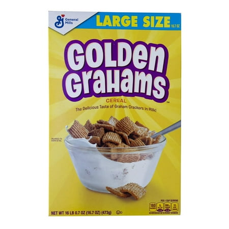 Golden Grahams Cereal with Whole Grain, 16.7 Oz (Pack of 24)